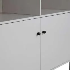 Hellgrauer Schrank mit vier Fächern - Rocca