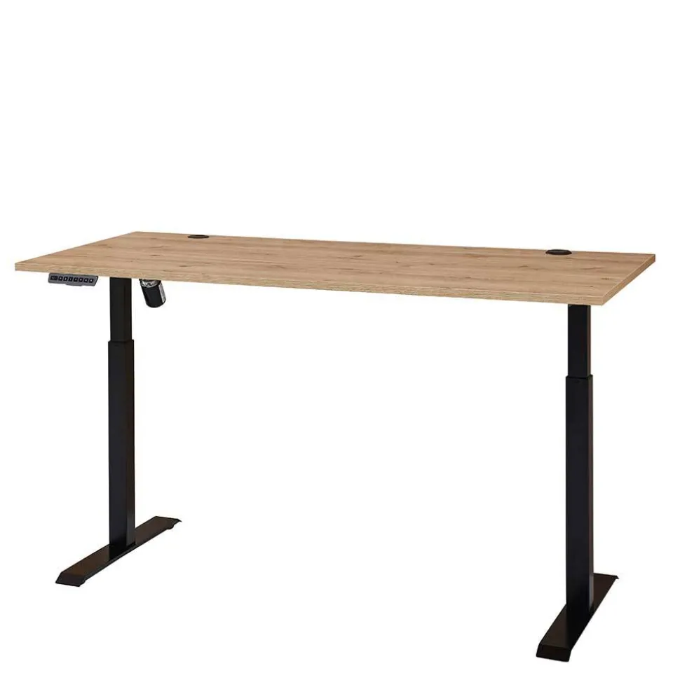 Höhenverstellbarer Bürotisch in Wildeiche - Emly