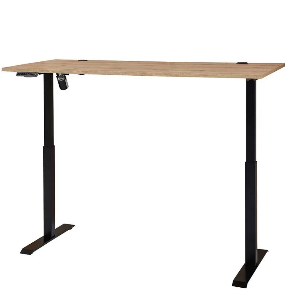 Höhenverstellbarer Bürotisch in Wildeiche - Emly