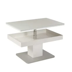 Höhenverstellbarer Couchtisch Greeno in Weiß