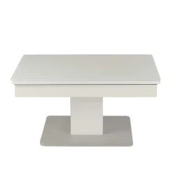 Höhenverstellbarer Couchtisch Greeno in Weiß
