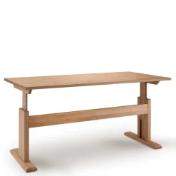 Höhenverstellbarer Schreibtisch aus Wildeiche - Rosenna