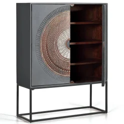 Highboard - dekorativ mit Mandala - Mesusco