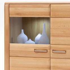 Highboard Athias aus Kernbuche