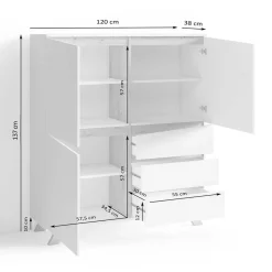 Highboard im Skandinavischen Wohnstil - Cady