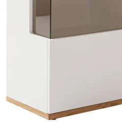 Highboard in Soft White und Wildeiche - Yordyn