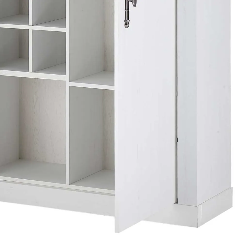 Highboard in weißer Holzoptik Pinie - Liancos