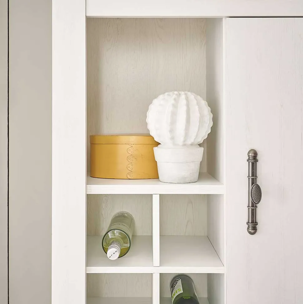 Highboard in weißer Holzoptik Pinie - Liancos