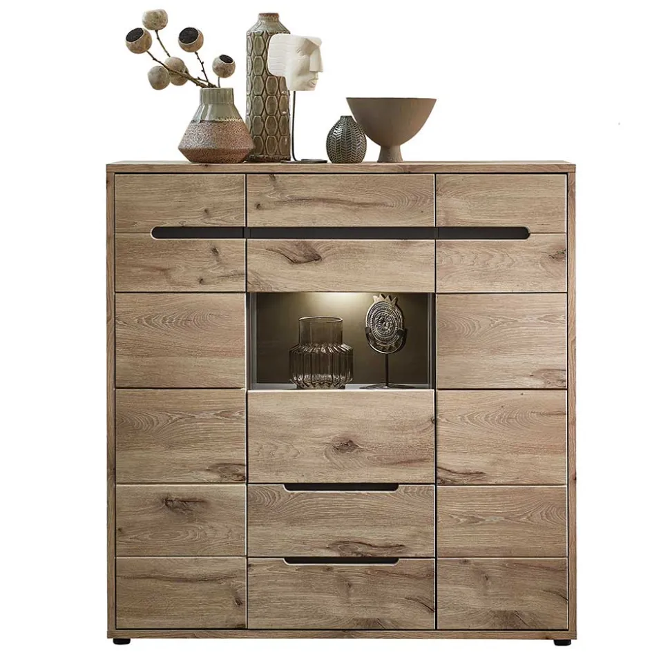 Highboard mit 3 Türen & 2 Schubladen - Zelio