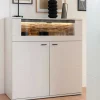 Highboard mit Glas Klappe & zwei Türen - Apulco
