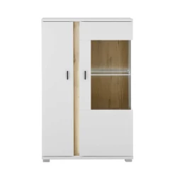 Highboard mit Glas und Licht modern - Racelyn