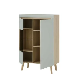 Highboard mit Glaseinsatz - Armina