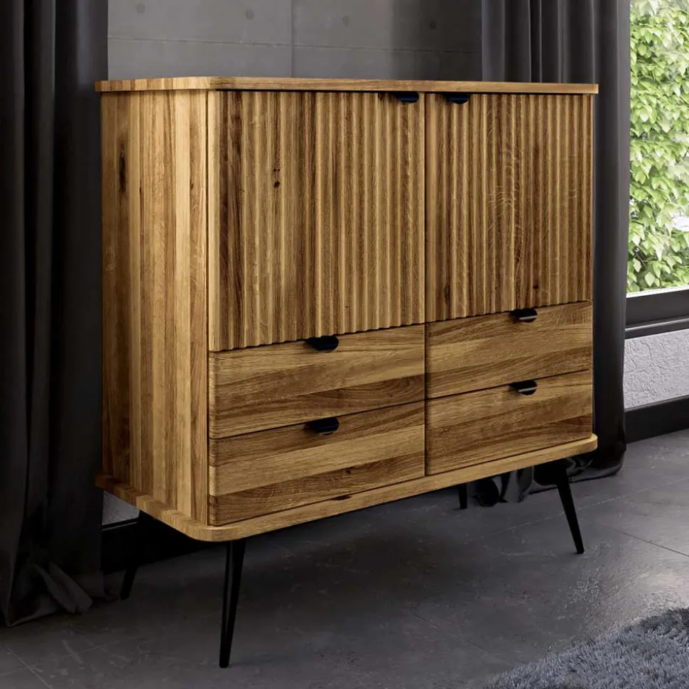 Highboard mit vier Schubladen & zwei Türen - Casarius