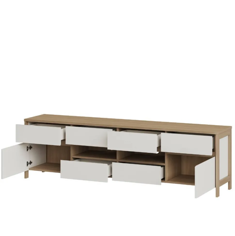 Highboard und TV-Board und Wandboard Set - Ovidio (dreiteilig)