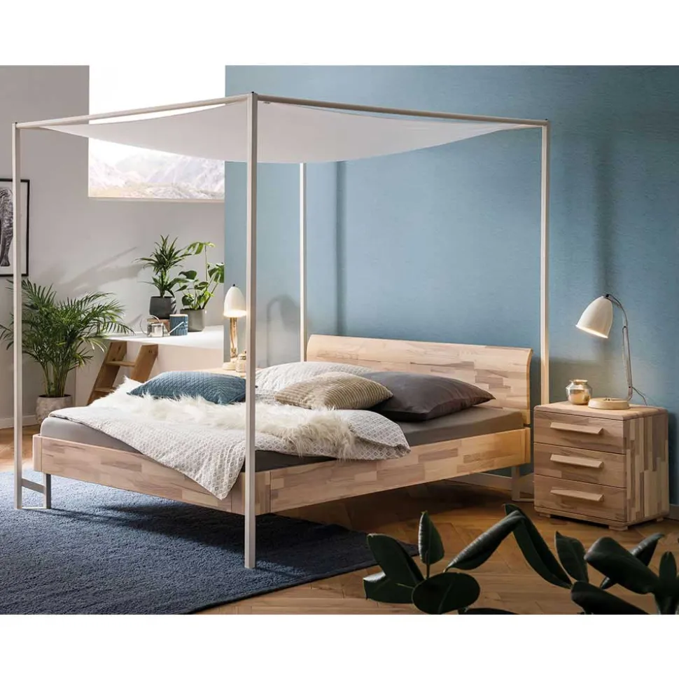 Himmelbett aus Kernesche und Eisen - Capella