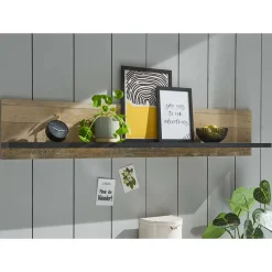 Hängeboard in Holz verwittert & Anthrazit - Garisa