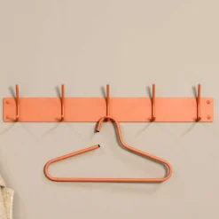 Hängegarderobe mit fünf Haken aus Stahl - Lieke