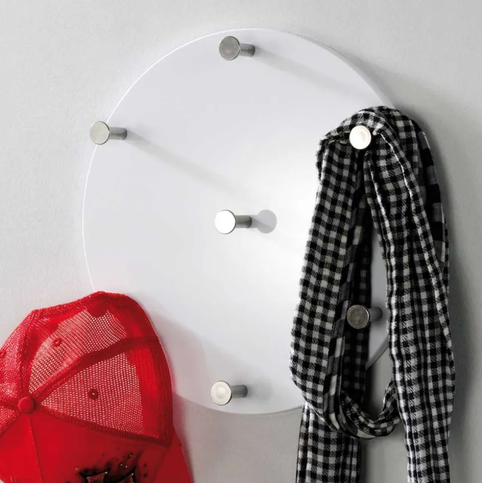 Hängegarderobe Weda in Hochglanz Weiß