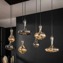 Hängelampe mit 7 verschiedenen Schirmen - Venture