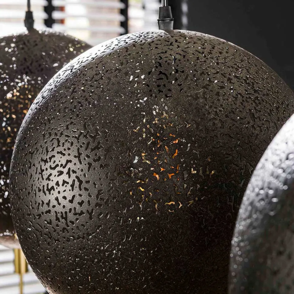 Hängeleuchte mit vier Kugelschirmen aus Metall - Feixon