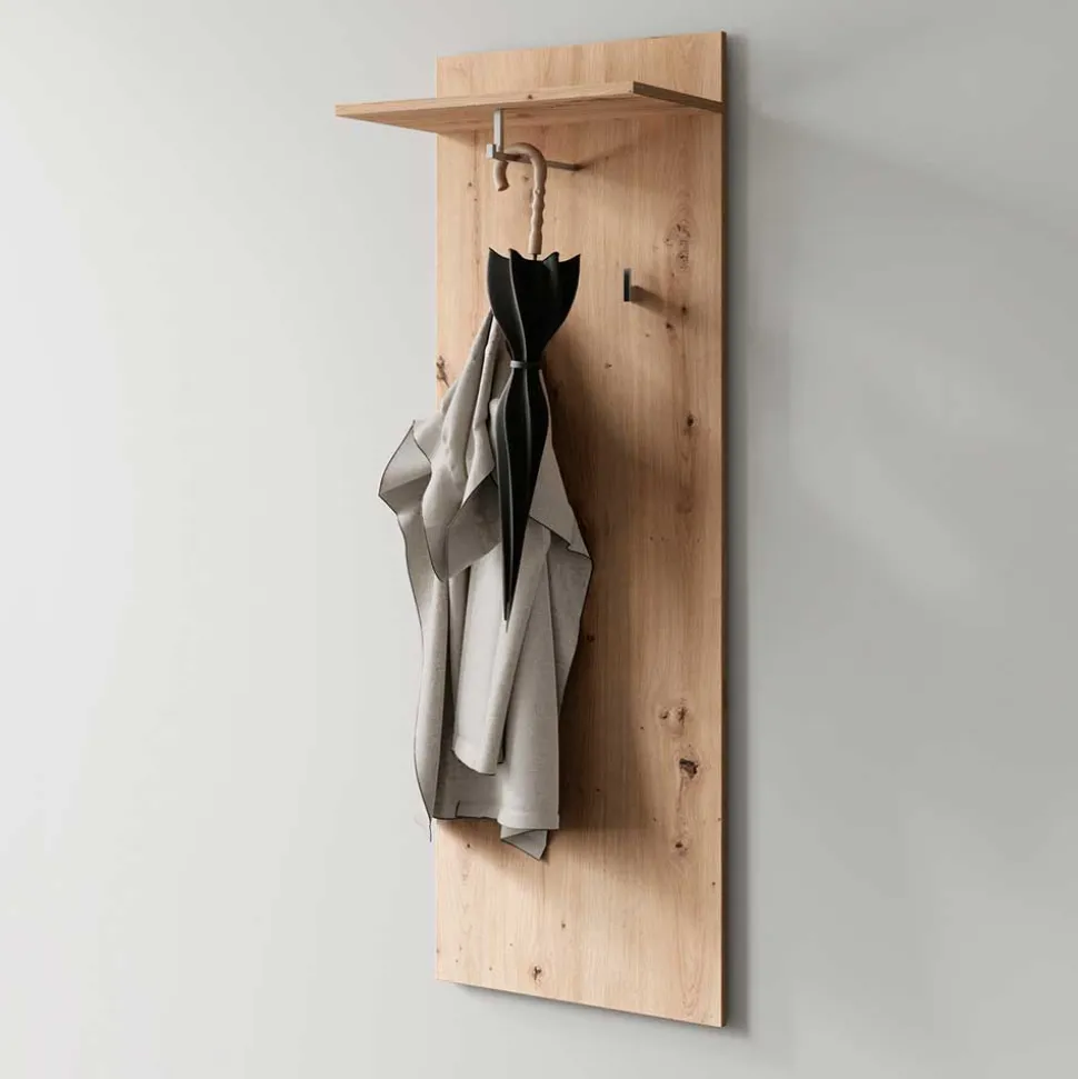 Hängende Garderobe in Wildeiche Holzoptik - Sismael