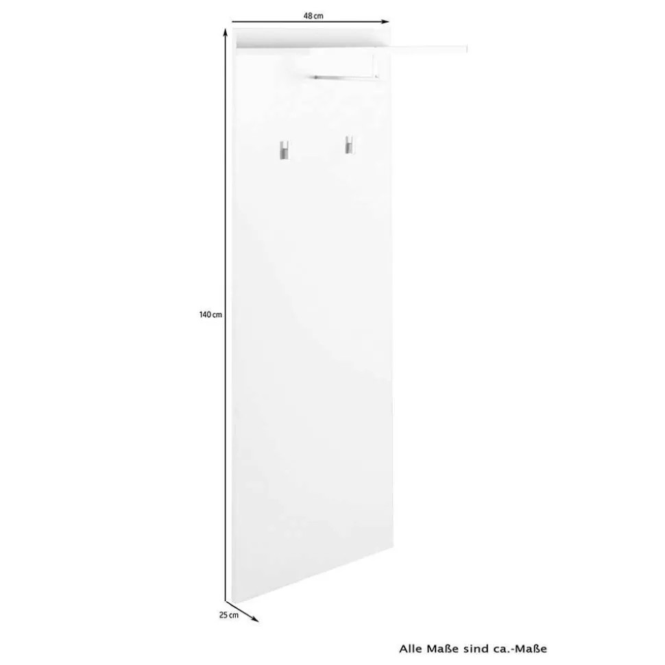 Hängende Garderobe in Wildeiche Holzoptik - Sismael