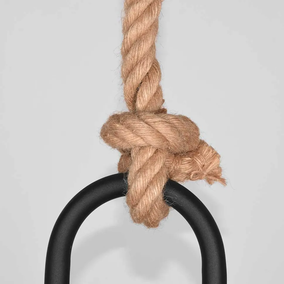 Hängende Industrial Lampe in Schwarz Metall - Rock