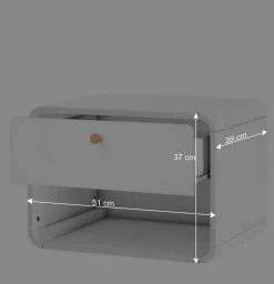 Hängende Nachtkonsole im Scandi Chic - Kolreva