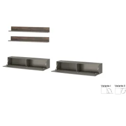 Hängende TV Anbauwand modern - Mundo (vierteilig)