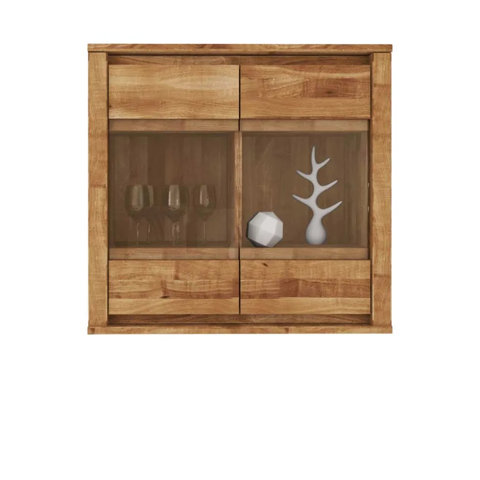 Hängende Vitrine Nadalia aus Wildeiche Massivholz