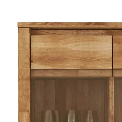 Hängende Vitrine Nadalia aus Wildeiche Massivholz