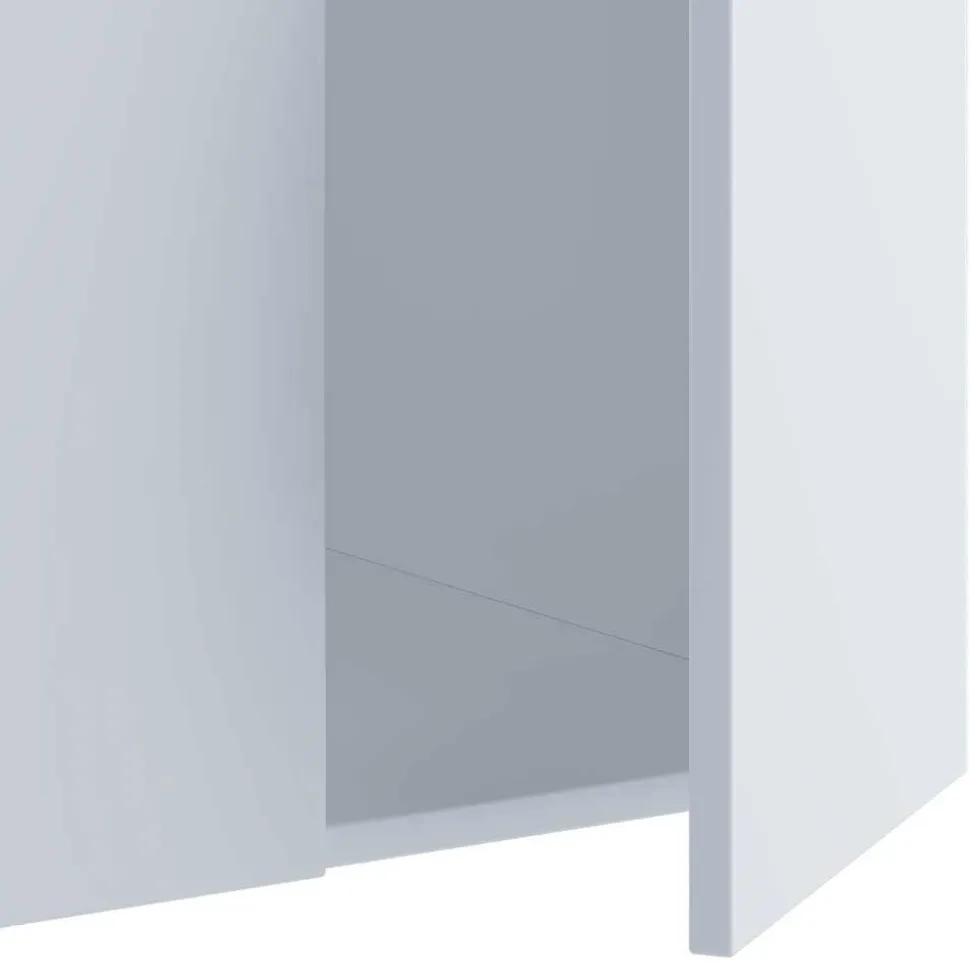 Hängende Waschkommode mit Becken in Weiß - Ziovarica