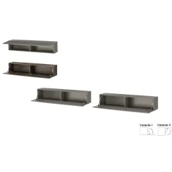 Hängende Wohnwand als Möbelset - Mundo (vierteilig)