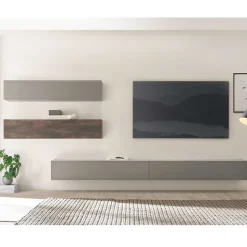Hängende Wohnwand als Möbelset - Mundo (vierteilig)