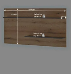 Hängende Wohnwand modern - Colomania (vierteilig)