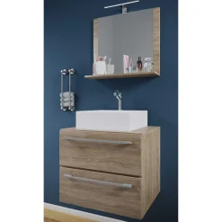 Hängender Bad Waschplatz modern - Caleena (zweiteilig)