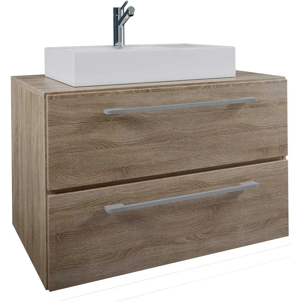 Hängender Bad Waschplatz modern - Caleena (zweiteilig)