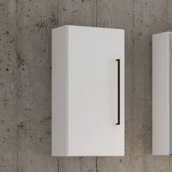 Hängender Badschrank in Weiß - Maney