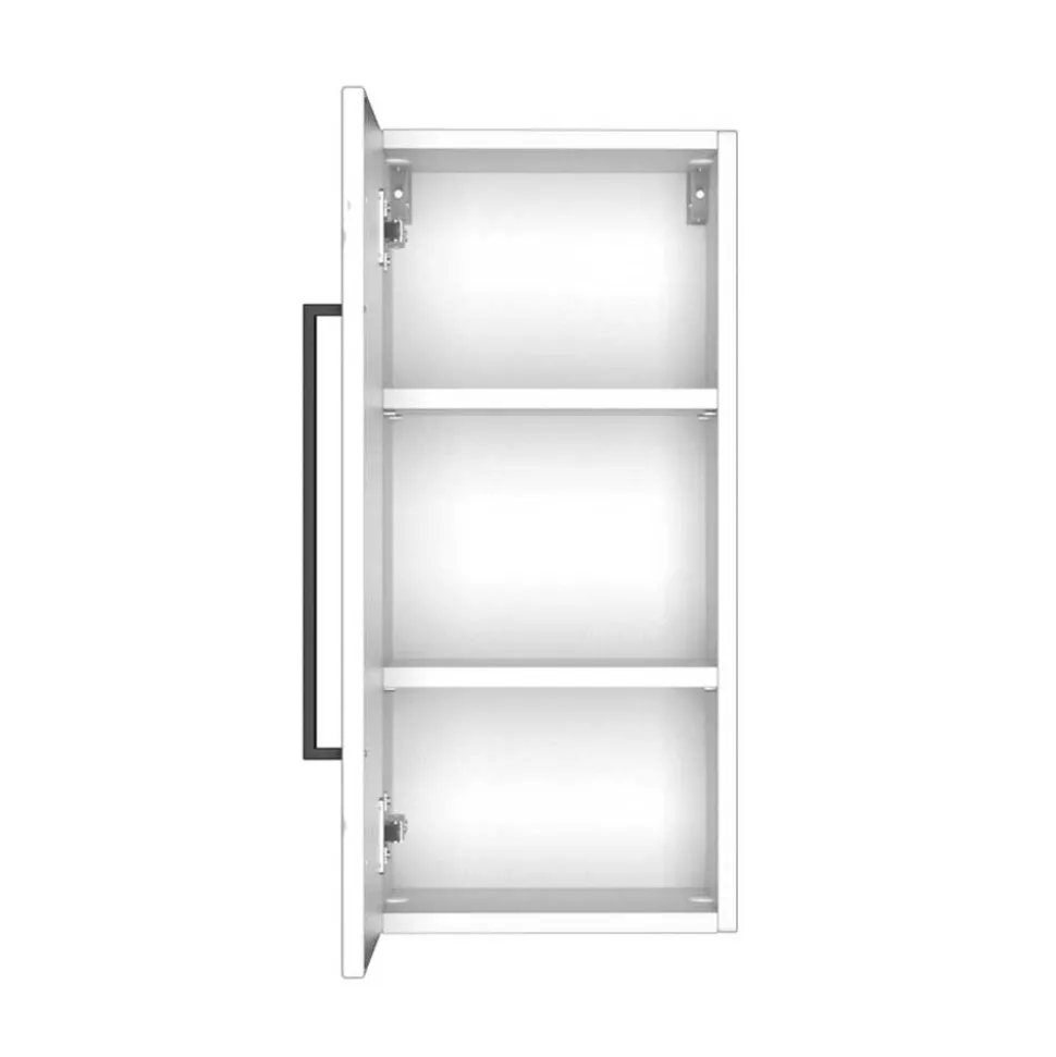 Hängender Badschrank in Weiß - Maney