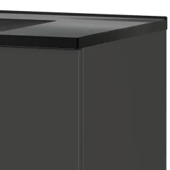 Hängender Bad-Waschtisch in Dunkelgrau - Fanito