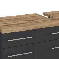 Hängender Waschbeckenschrank in Grau - Estregos