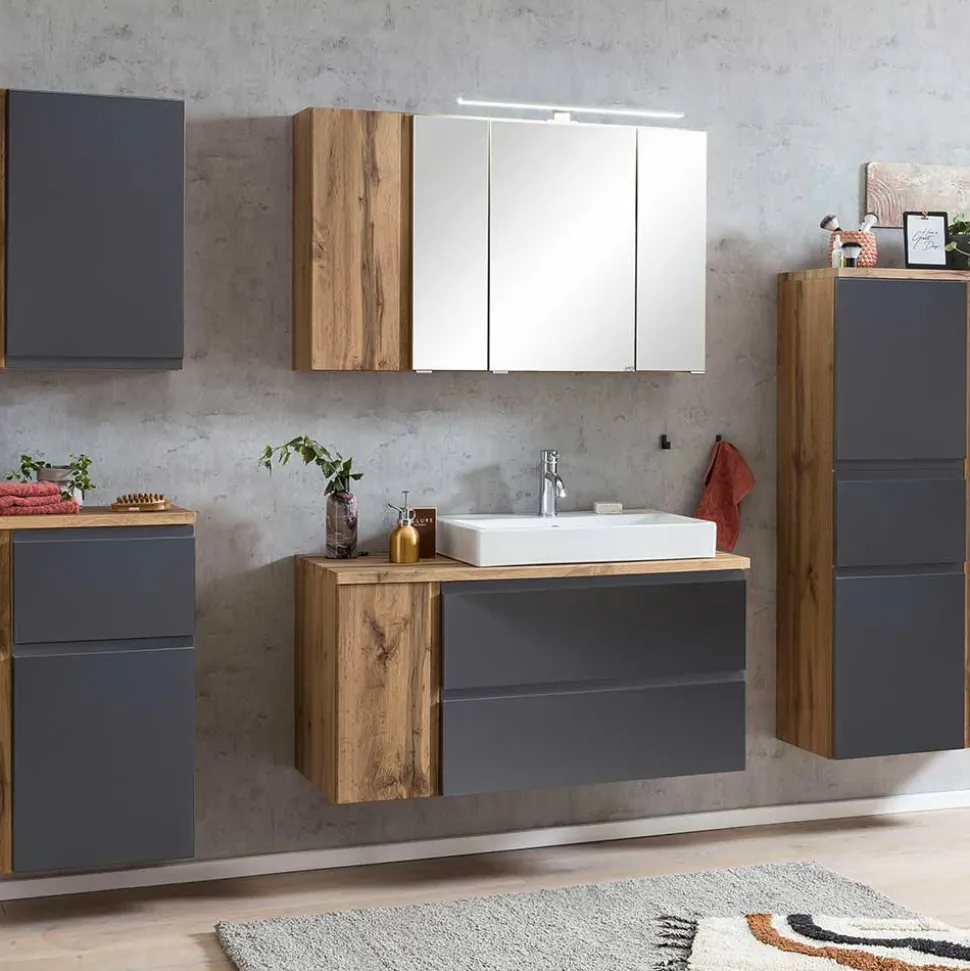 Hängender Waschplatz mit Schubladen & Tür - Jambi