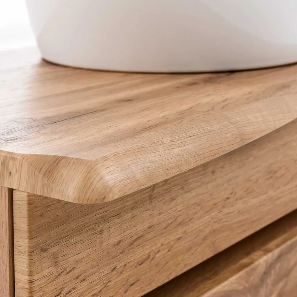 Hängender Waschtisch in Holzoptik - Drumias