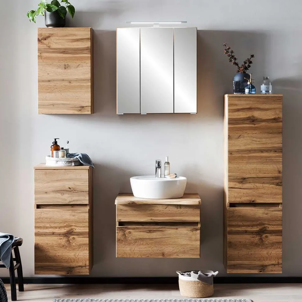 Hängender Waschtisch in Holzoptik - Drumias