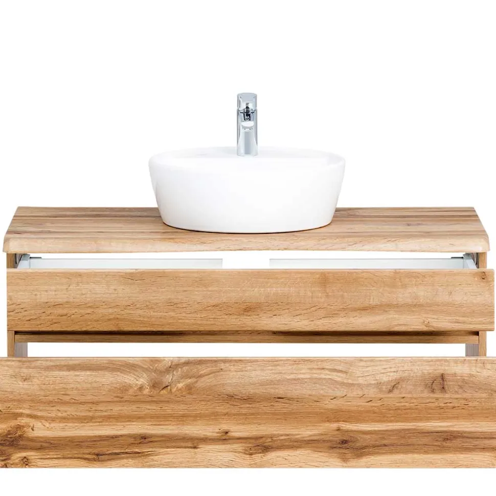 Hängender Waschtisch in Holzoptik - Drumias