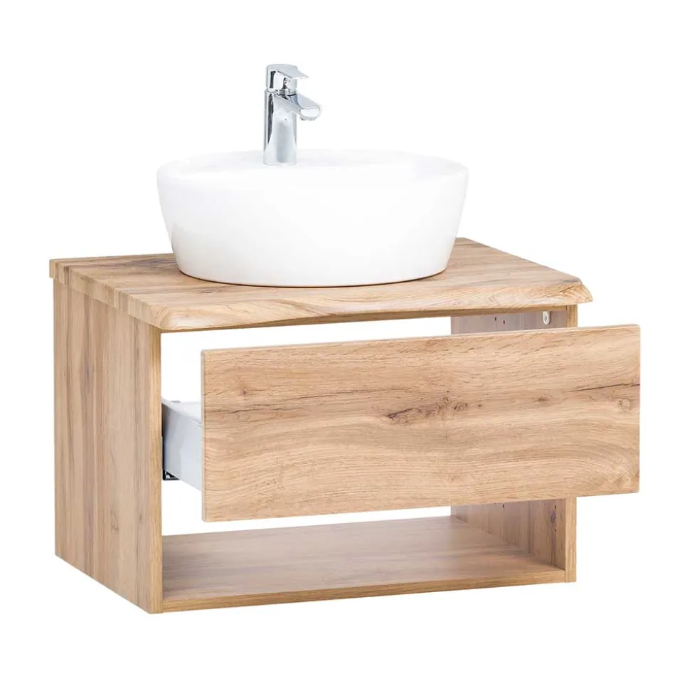 Hängender Waschtisch mit Baumkante - Tofias