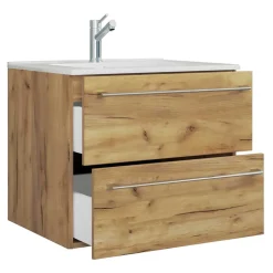 Hängender Waschtisch mit Einlasswaschbecken - Karin