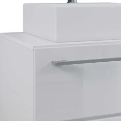 Hängendes Badezimmerset in Weiß - Ipsum (vierteilig)