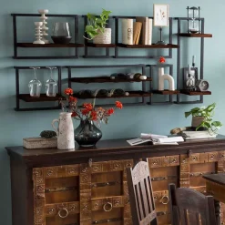 Hängendes Weinregal für acht Flaschen - Solapura