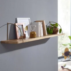 Hängeregal aus Mangoholz mit Metall - Leiria